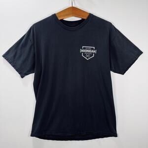 Hoonigan Bracket X Logo Black Short Sleeve T-Shirt - L